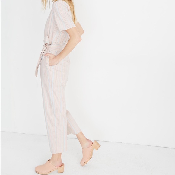 [host pick] Madewell pastel striped jumpsuit - Picture 2 of 8